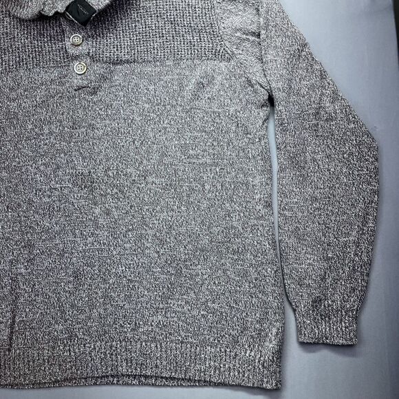 Flag & Anthem Sweater Mens XXL Beige Knit Pullover 1/4 Button Long Sleeve - Picture 4 of 15